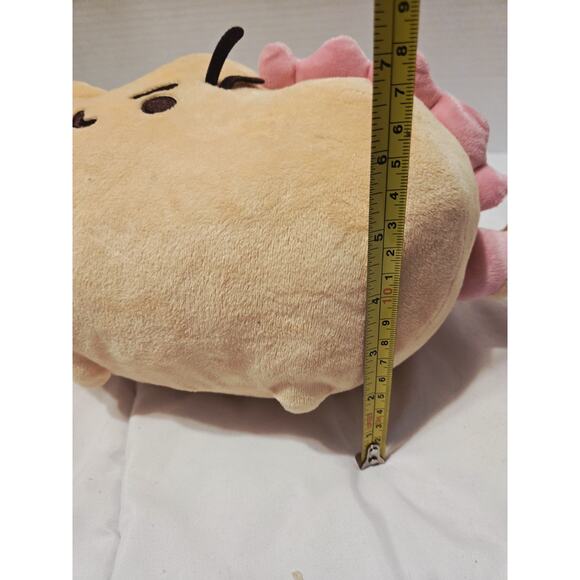 Gund Stuffed Pusheen Cat 13" Strawberry Banana Pusheenosaurus Preowned with Tag - Picture 3 of 8